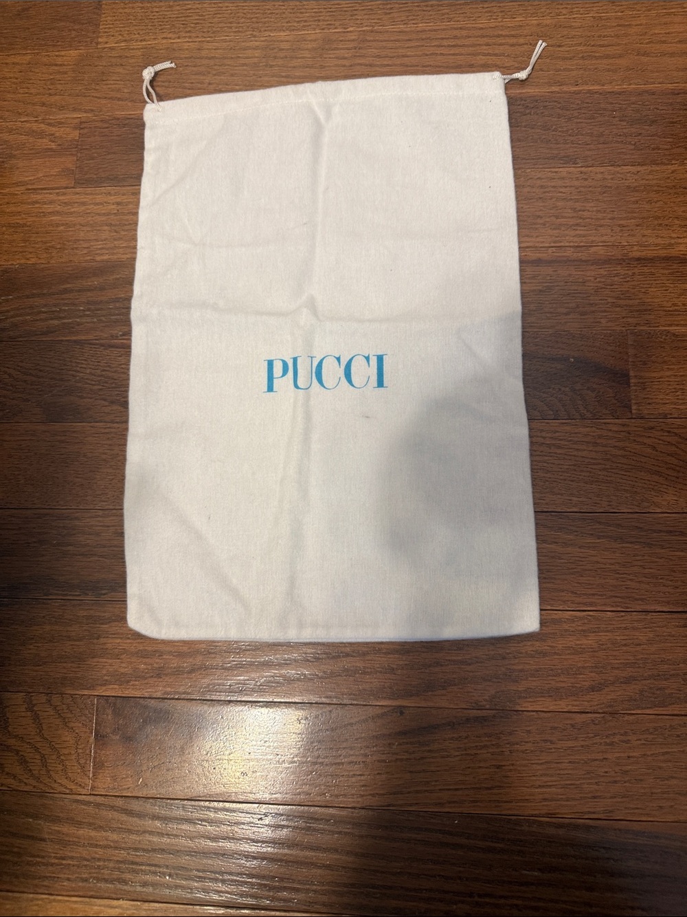 Pucci White Drawstring Dust Bag - Women Accessories